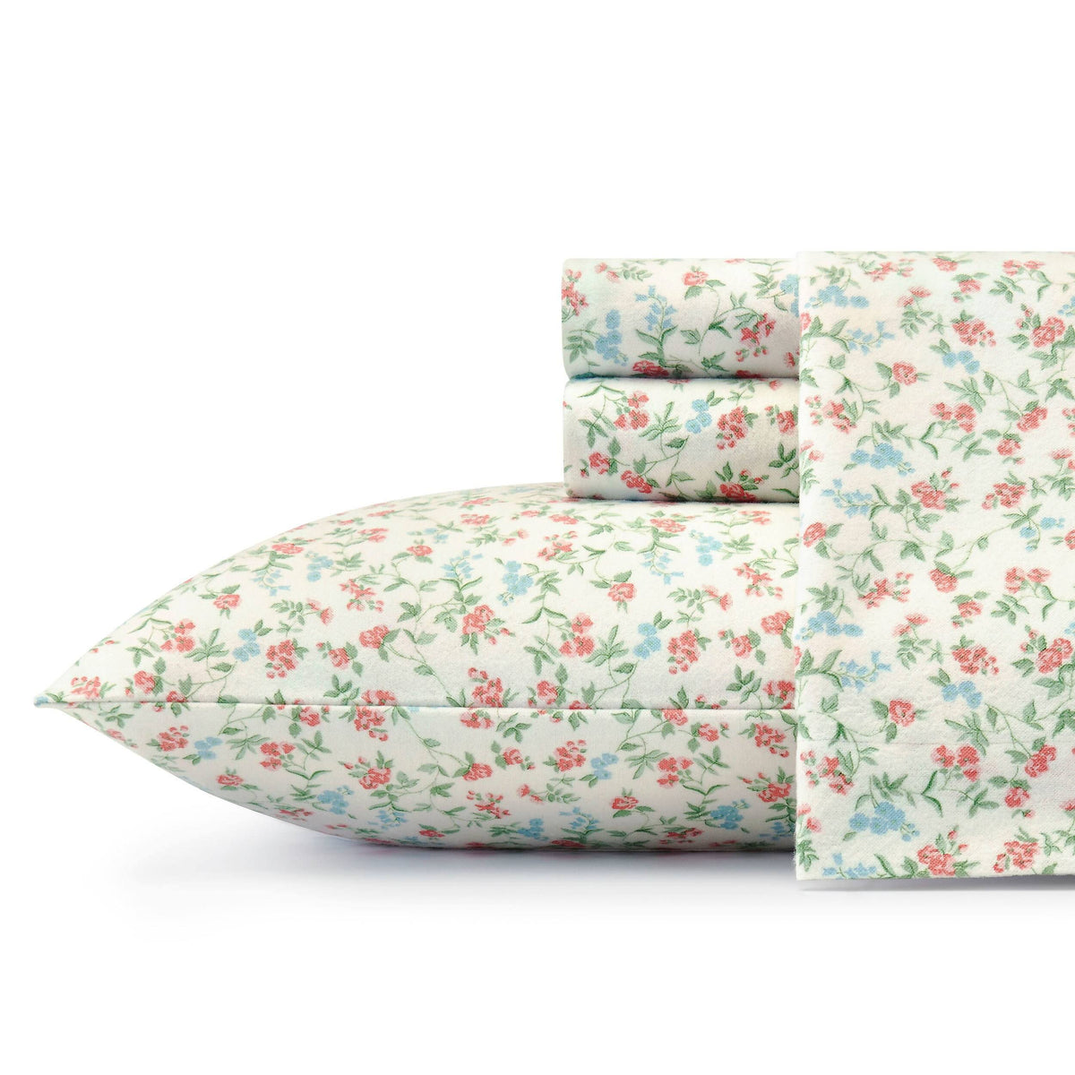 Beige Flannel Full Sheet Set R969