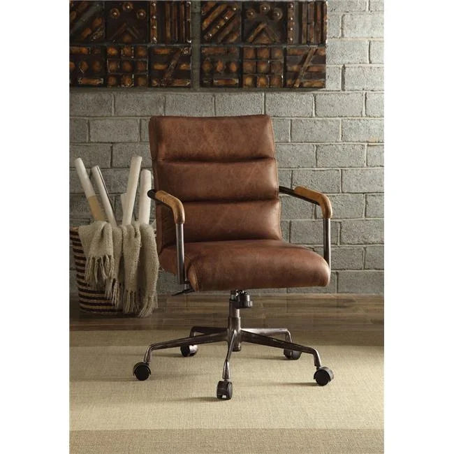 Brown Top Grain Leather Executive Office Chair E5797