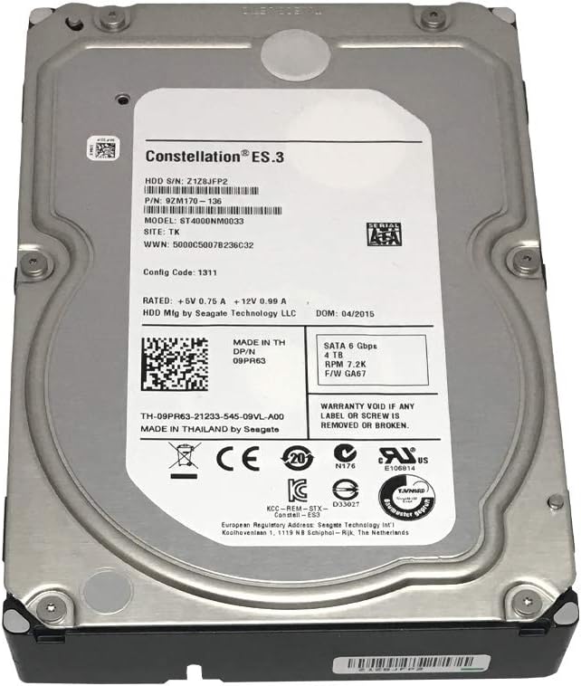4TB Enterprise Capacity HDD 7200RPM SATA 6Gbps 128 MB Cache Internal Bare Drive B686