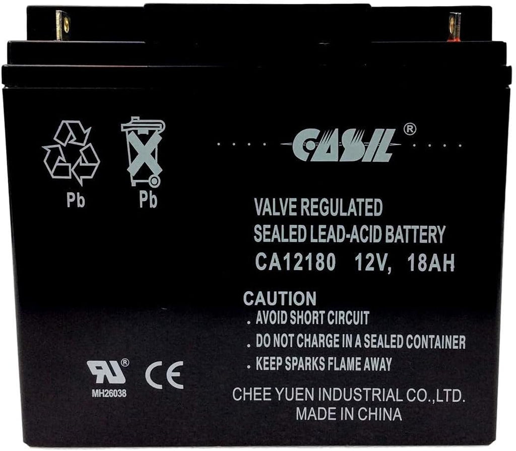 12v 18ah AGM Rechargeable Deep Cycle Battery Pack of 2 S7917