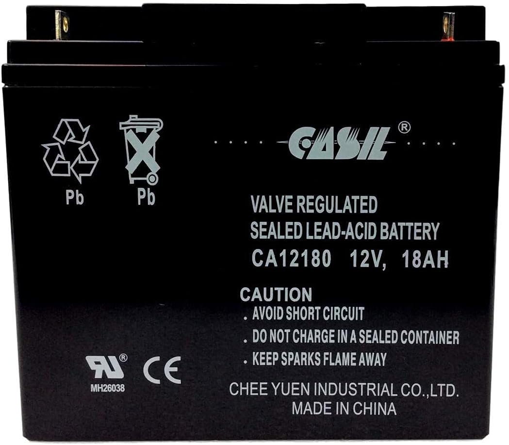 12v 18ah AGM Rechargeable Deep Cycle Battery Pack of 2 S7917