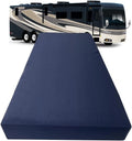 Olympic Queen 66 X 80 High Density Foam RV Mattress Replacement with Navy Canvas Cover W984245