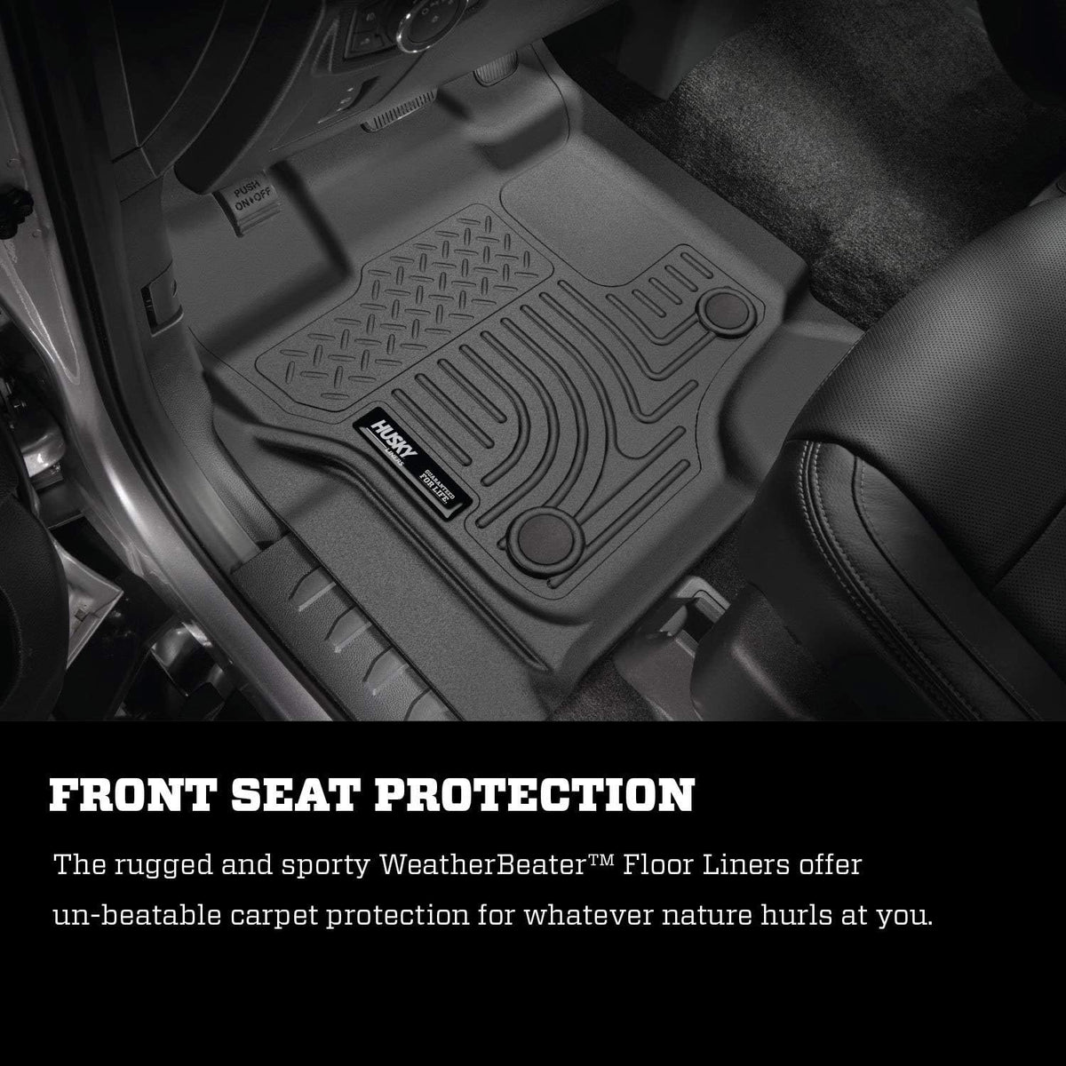 Black 2nd Seat Full Coverage Floor Liner for 2009-2014 Ford F-150 SuperCrew Cab V844