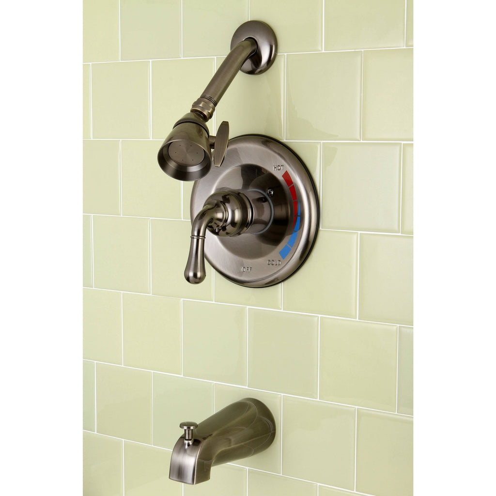 Vintage Nickel Bathtub and Shower Faucet U182198