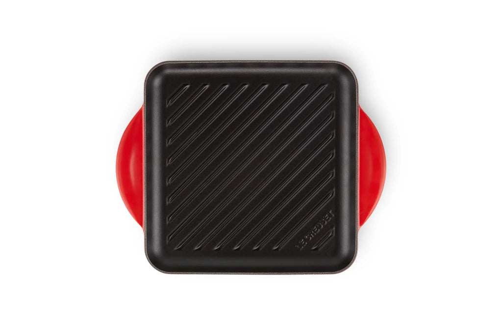 9.5" Enameled Cast Iron Square Skillet Grill E522