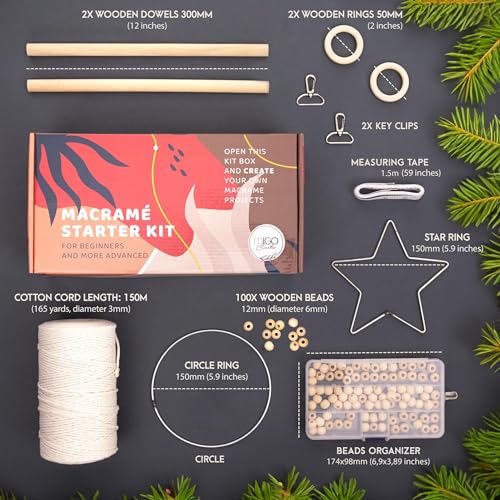 Macrame Kits for Adults Beginners with 112 Supplies and 7 Projects Book V692271