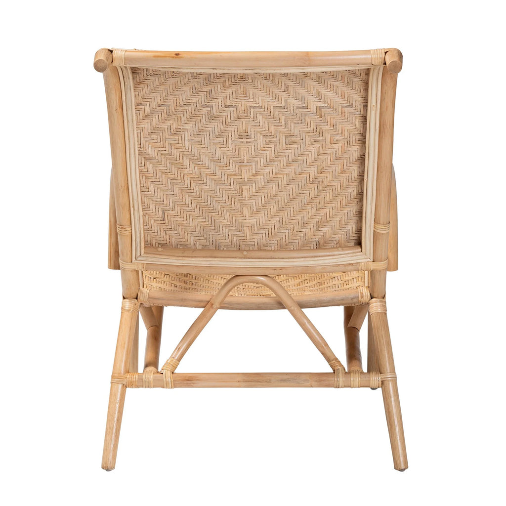 Natural Brown Rattan Lounge Chair M3379