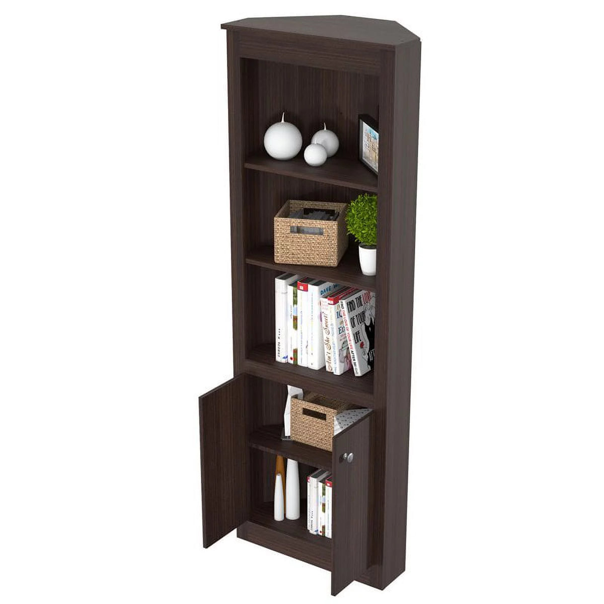 L-Shaped Computer Desk & Corner Bookcase T70933