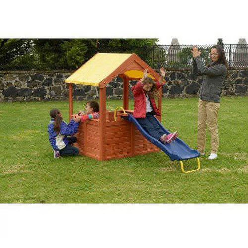 Wood Playhouse with Slide L988