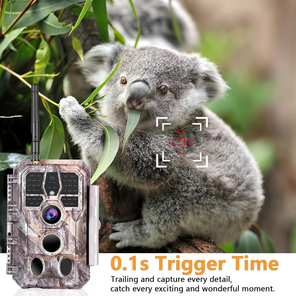 Deer & Trail Game Camera 32MP 1296P No Glow Night Vision Waterproof Motion Activated I261683