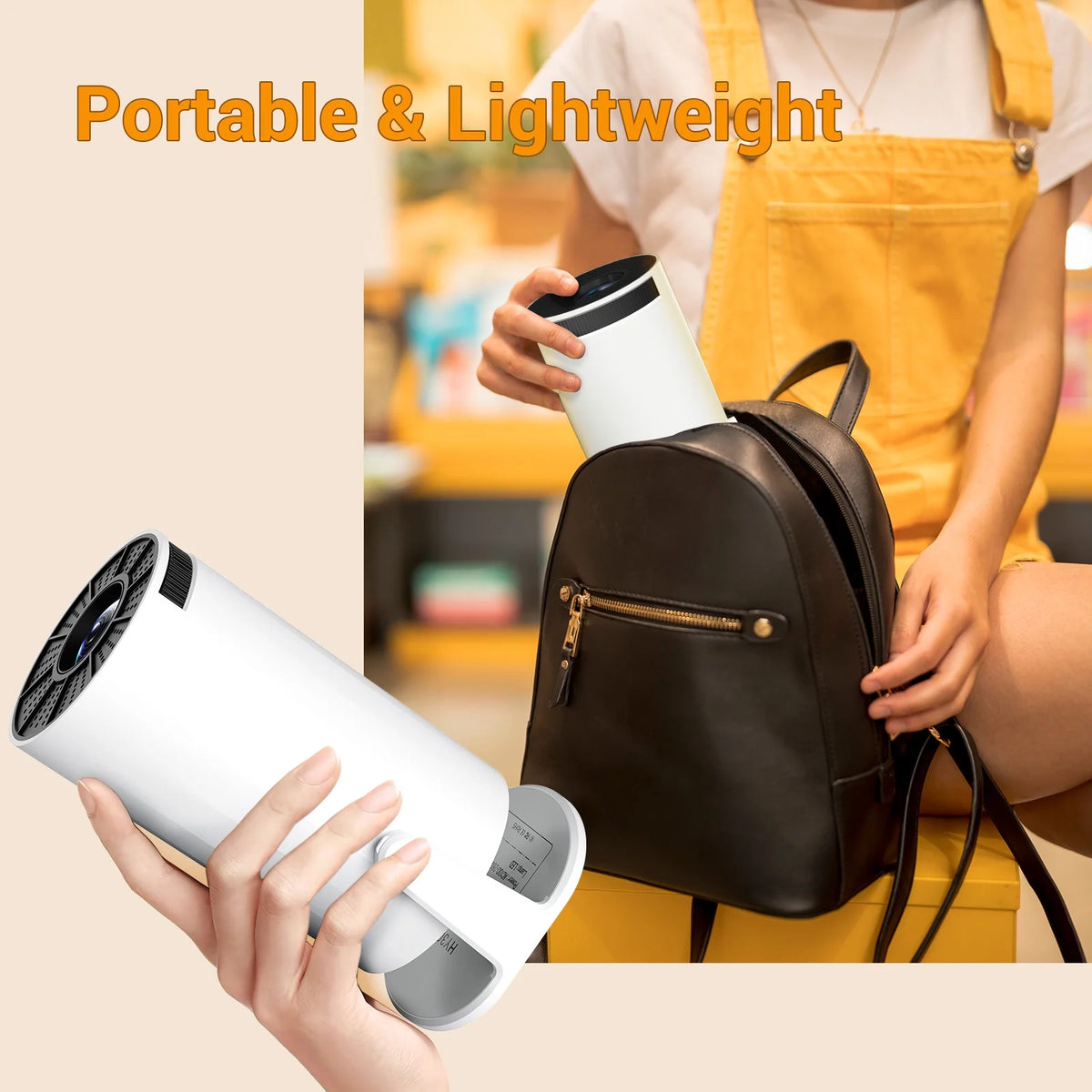 Android 11.0 Mini Portable Projector with WiFi and Bluetooth Z464