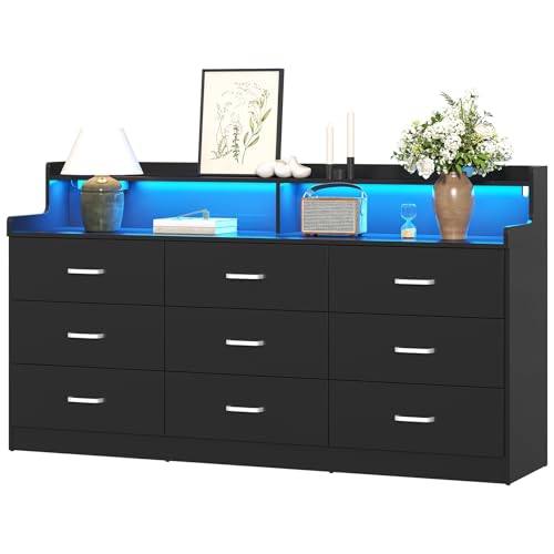 Light Oak 6 Drawer Dresser D4643