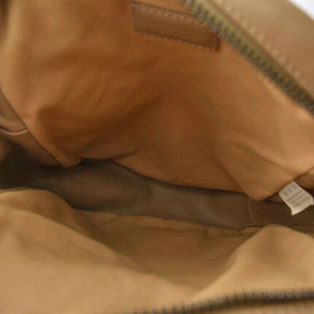Camel Leather Shoulder Bag Y993