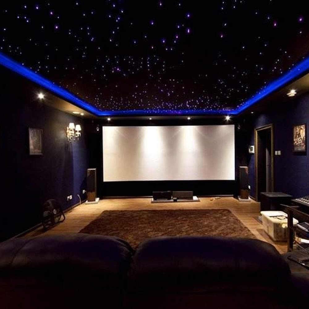 16W RGBW Fiber Optic Star Ceiling Light Kit with 400pcs 0.75mm 6.5ft Fiber Cable D10852