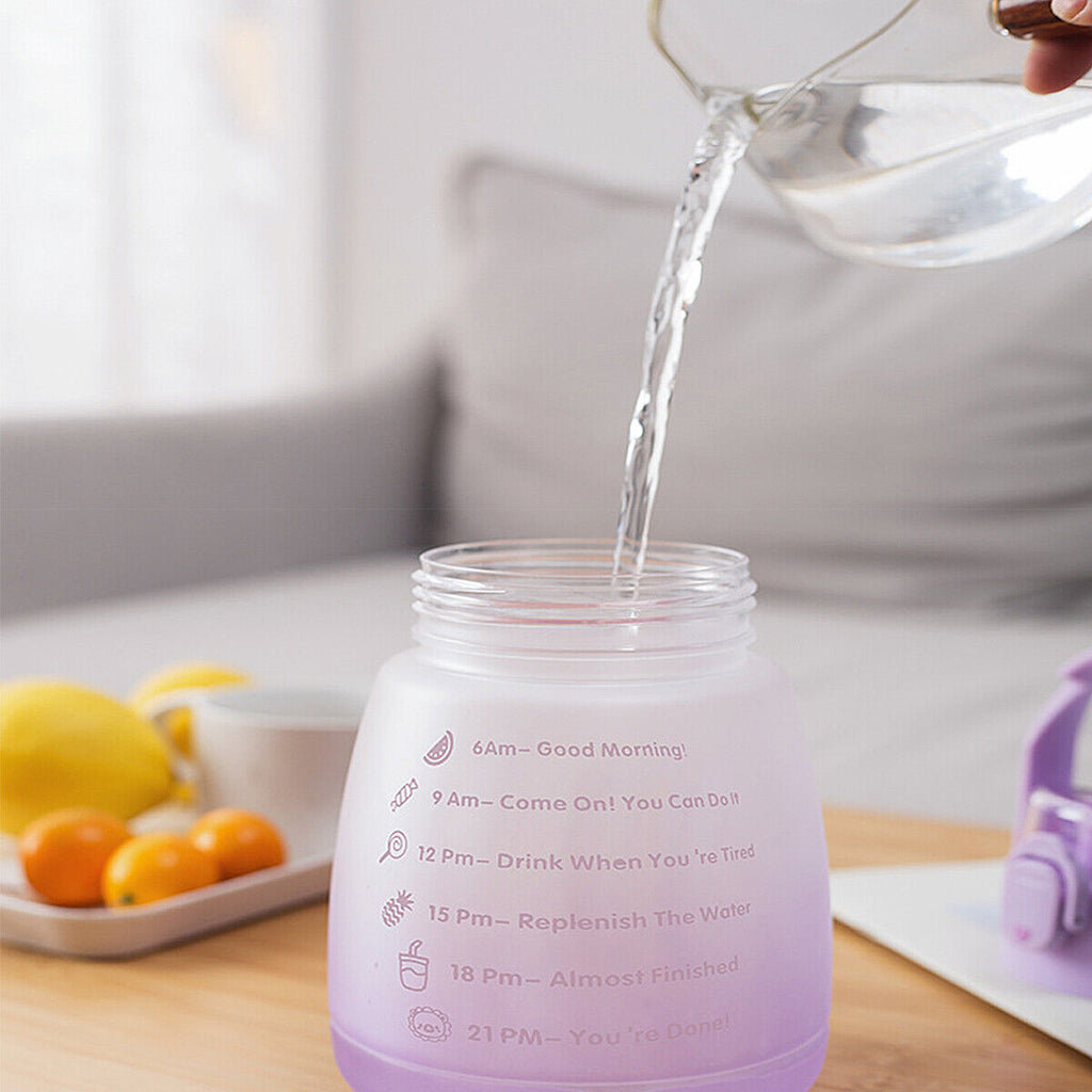 1.3L Water Bottle With Straw D12079
