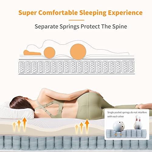Split King Adjustable Bed Frame with Mattress A2102
