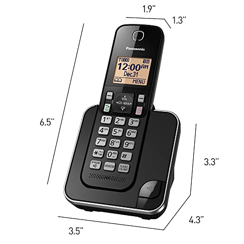 2 Handsets Expandable Cordless Phone System with Answering Machine and Call Block W122085
