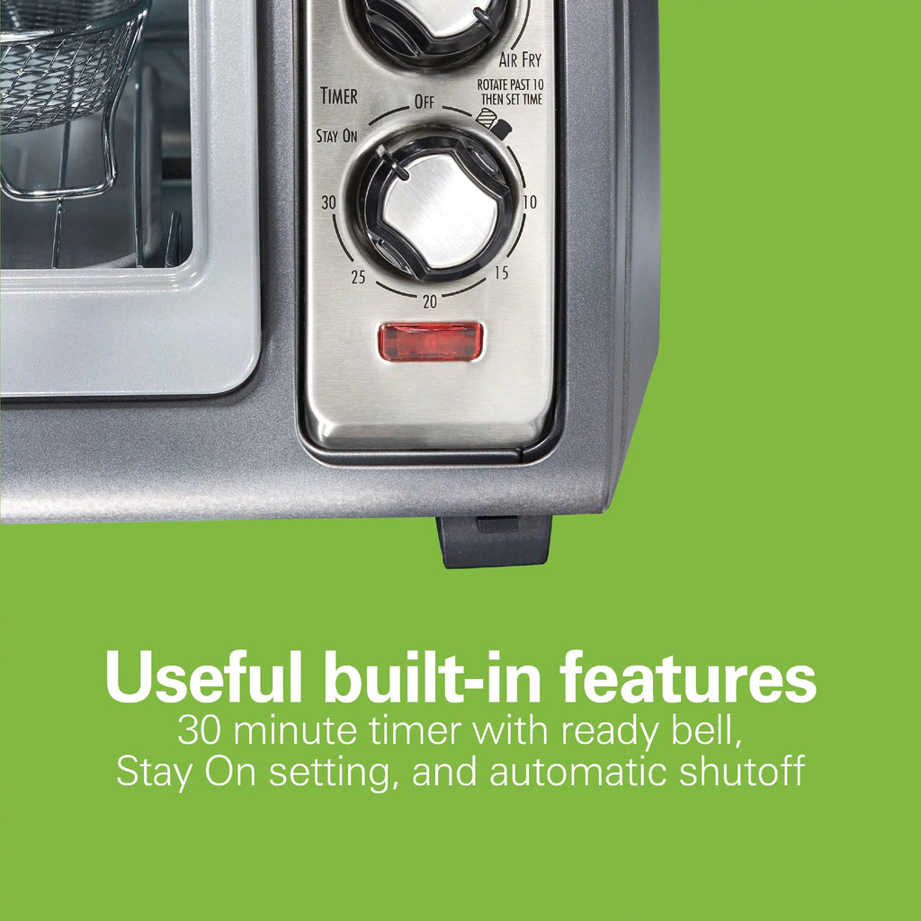 Sure-Crisp Air Fryer Toaster Oven, 6 Slice, Stainless Steel R763336