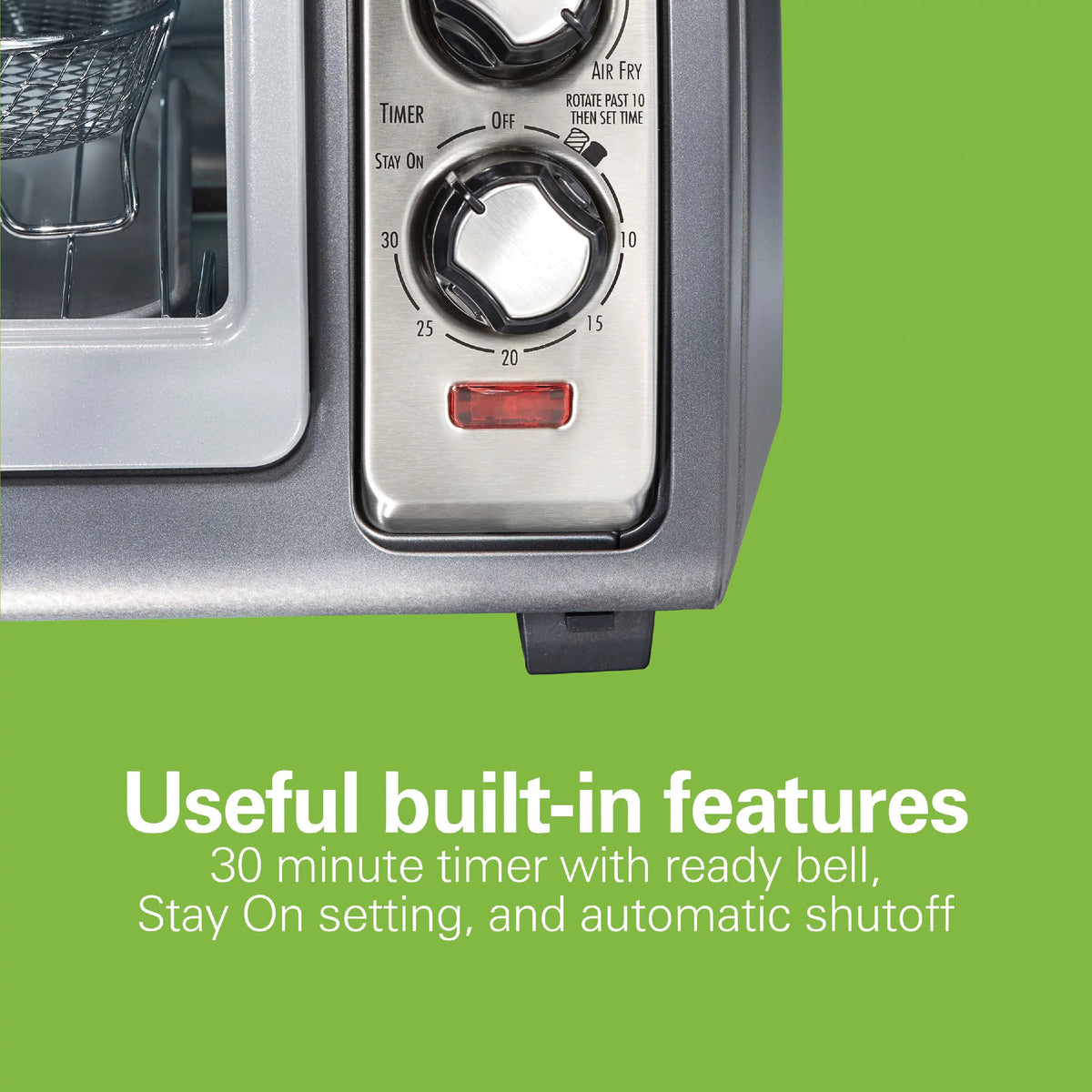 Sure-Crisp Air Fryer Toaster Oven, 6 Slice, Stainless Steel R763336