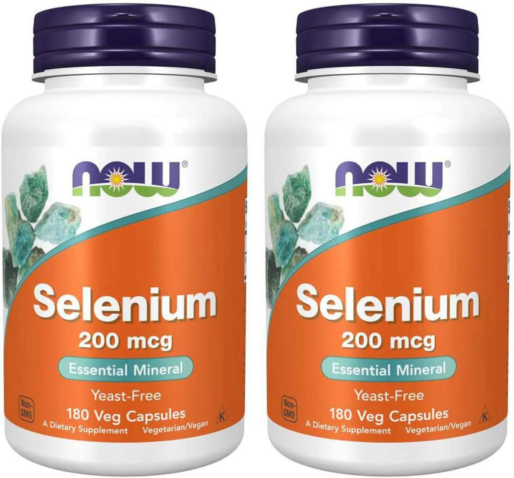Selenium 200 mcg 180 Count (Pack of 2) Unflavored T160
