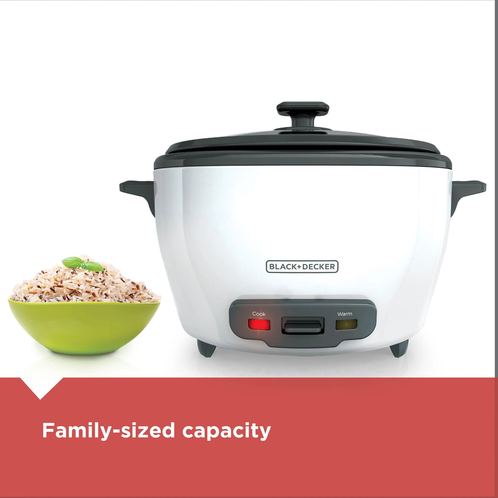 28 Cup Rice Cooker and Food Steamer, White F3889