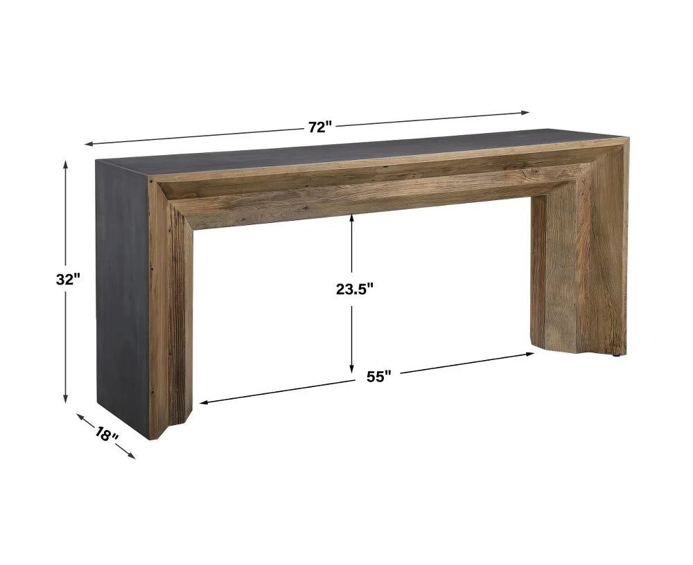 Reclaimed Wood Console Table Y906