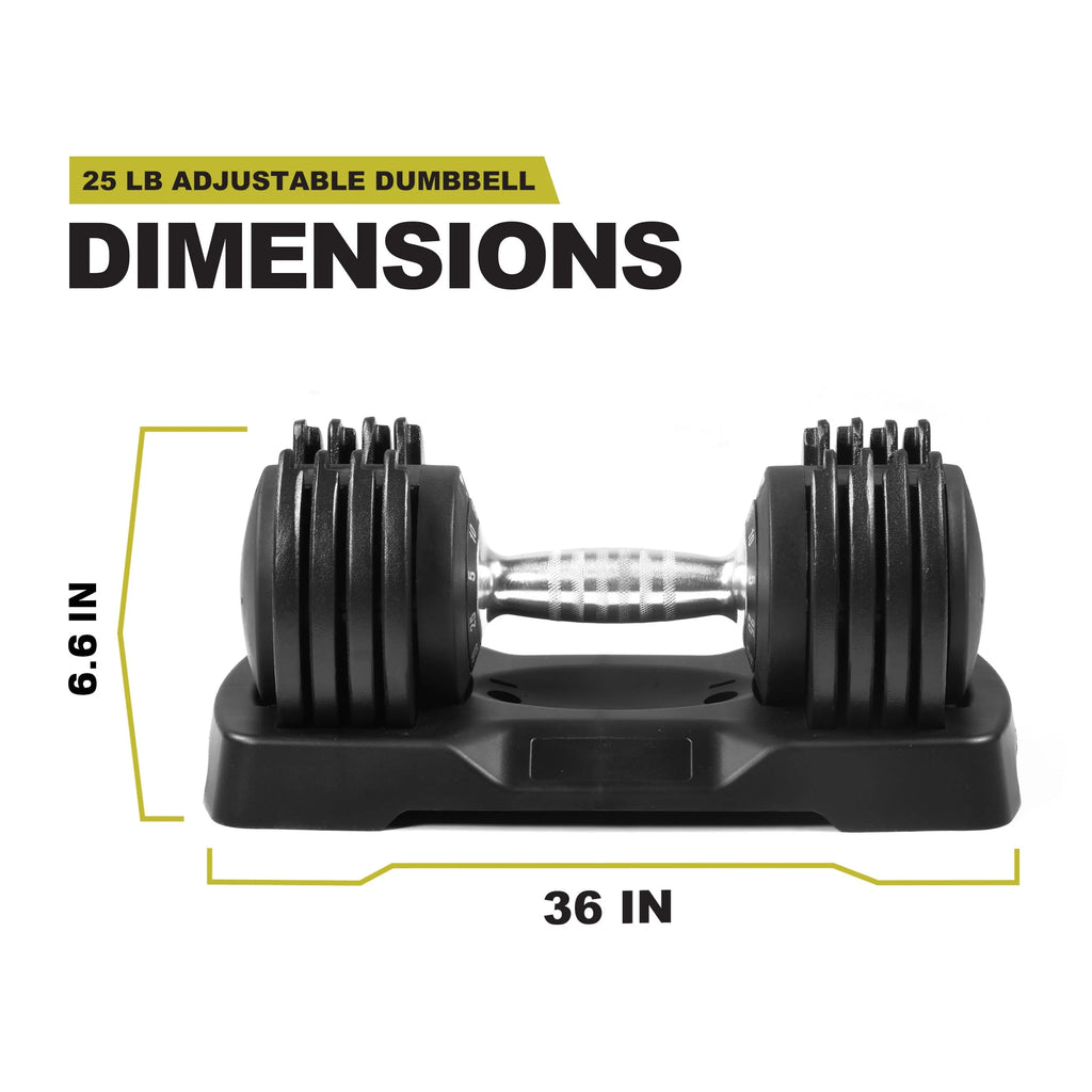 5-25lb Adjustable Dumbbell Black K9385