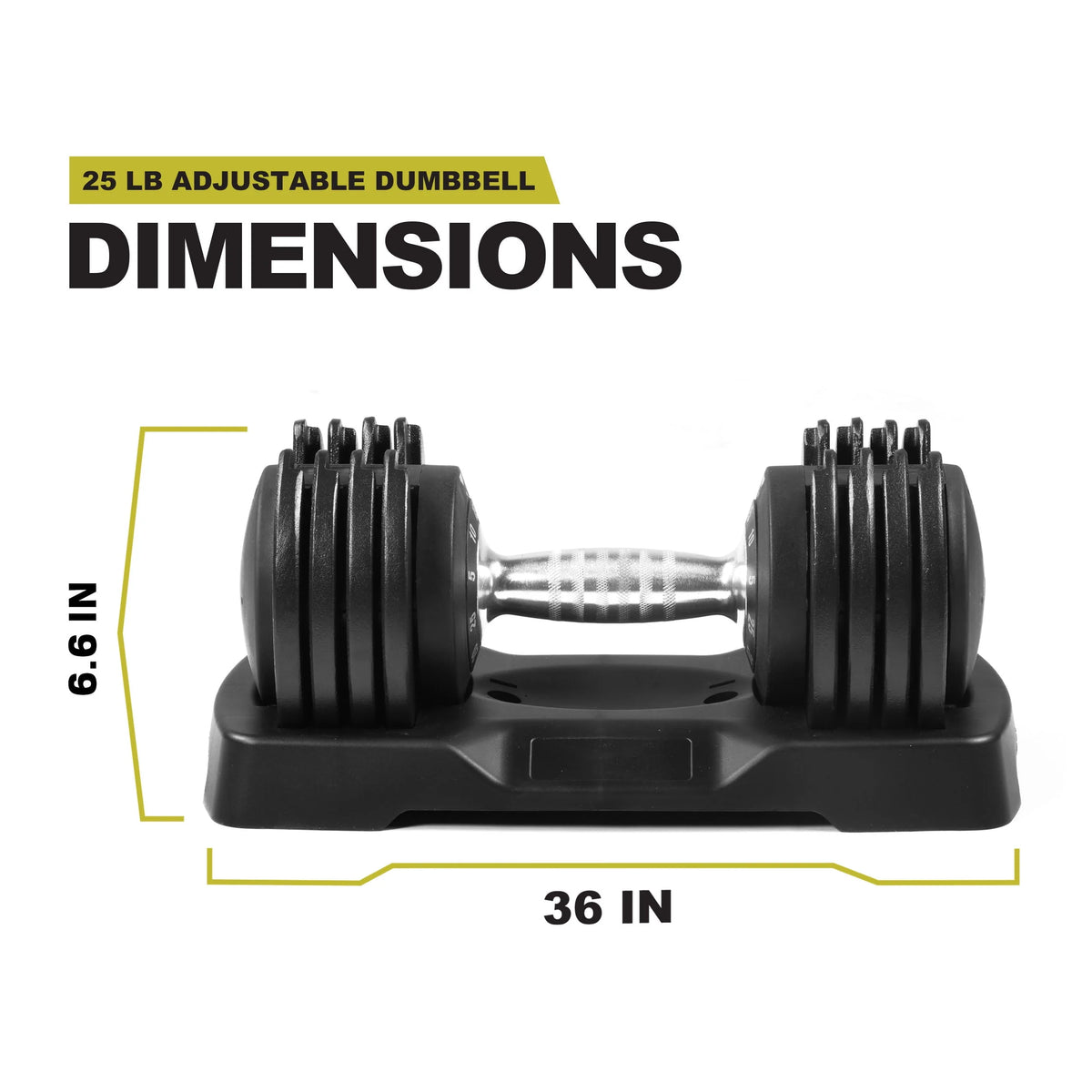 5-25lb Adjustable Dumbbell Black K9385