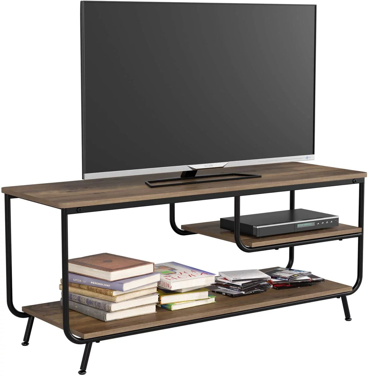 Wood 3 Tier TV Stand with Storage O42536