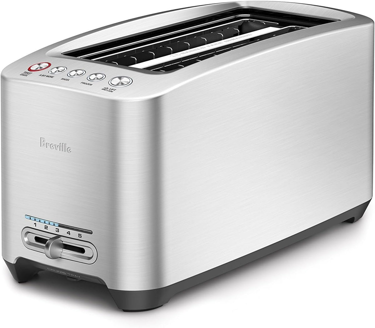 Brushed Stainless Steel 4-Slice Long Slot Toaster G79585