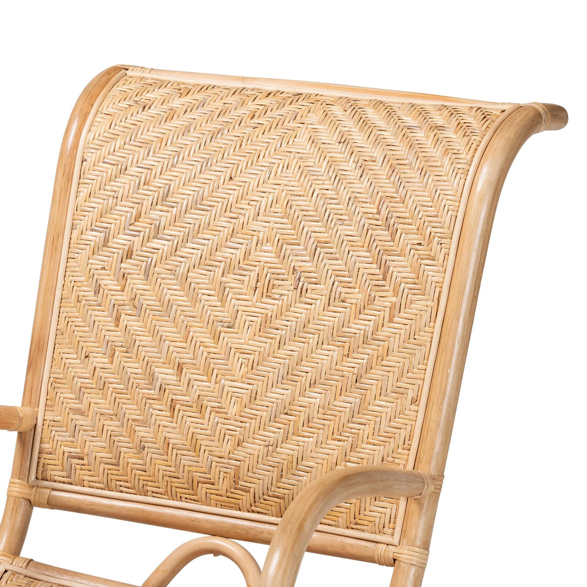 Natural Brown Rattan Lounge Chair M3379