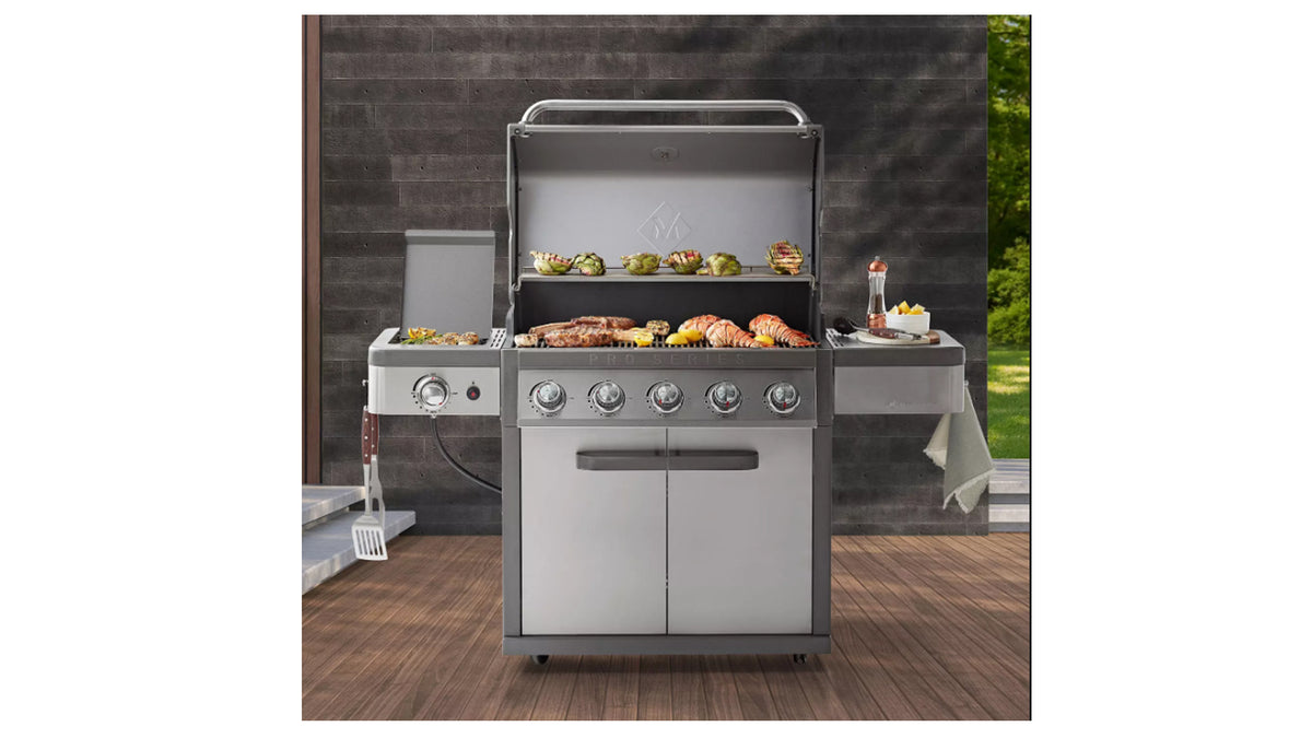 5-Burner Gas Grill Stainless Steel Z245285