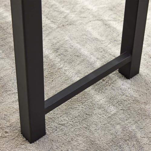 Set of 2 Grey Metal Garden Bench R34792