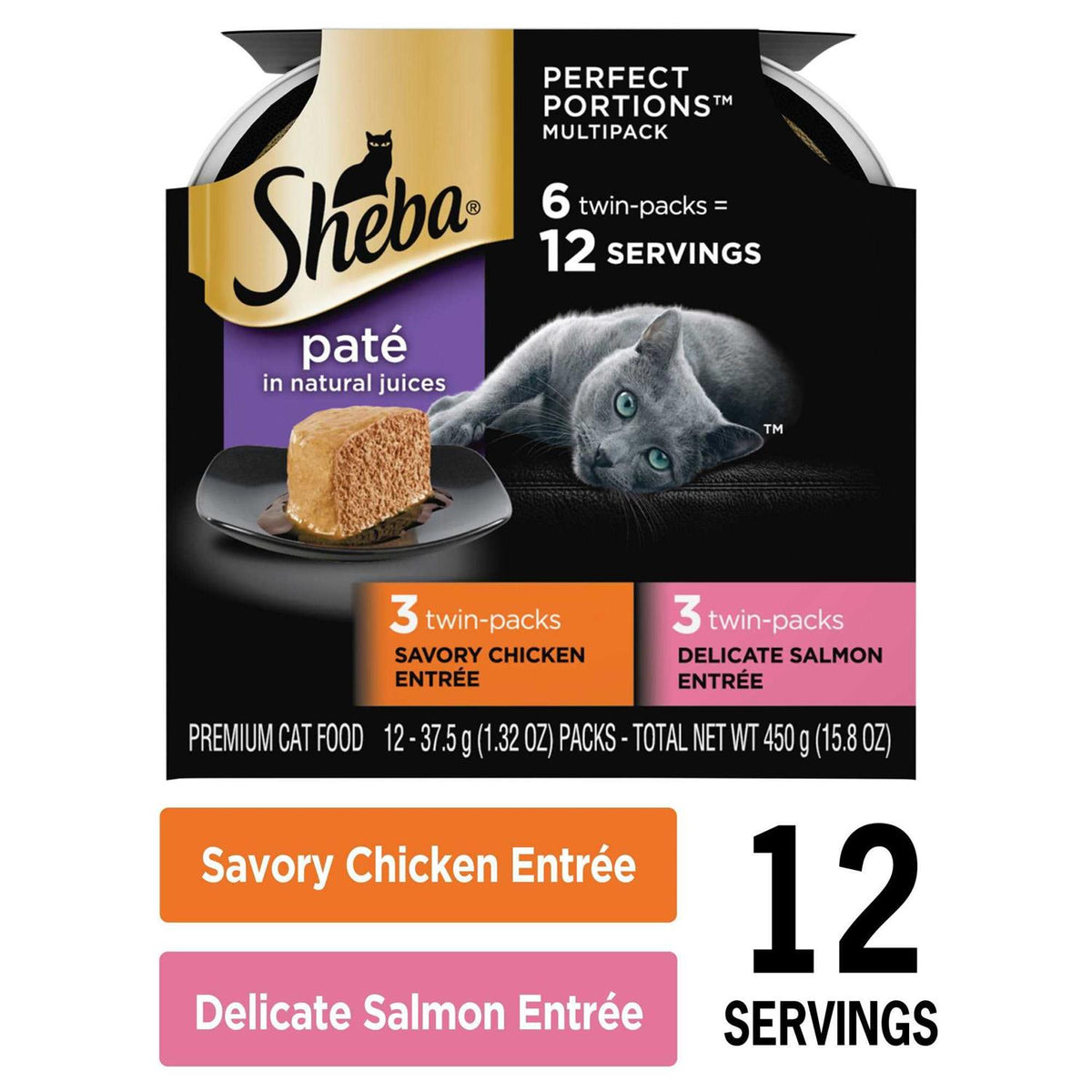 Savory Chicken & Salmon Pate Wet Cat Food N999358