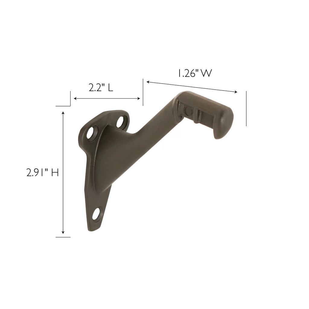 Oil-Rubbed Bronze Zinc Handrail Bracket, 5-Pack N9365