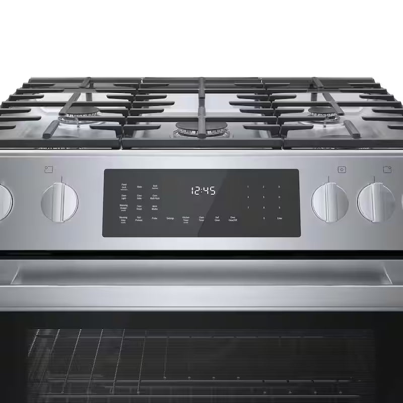 30 in. 4.6 cu. ft. Slide-In Dual Fuel Range with Convection Oven Stainless Steel C160