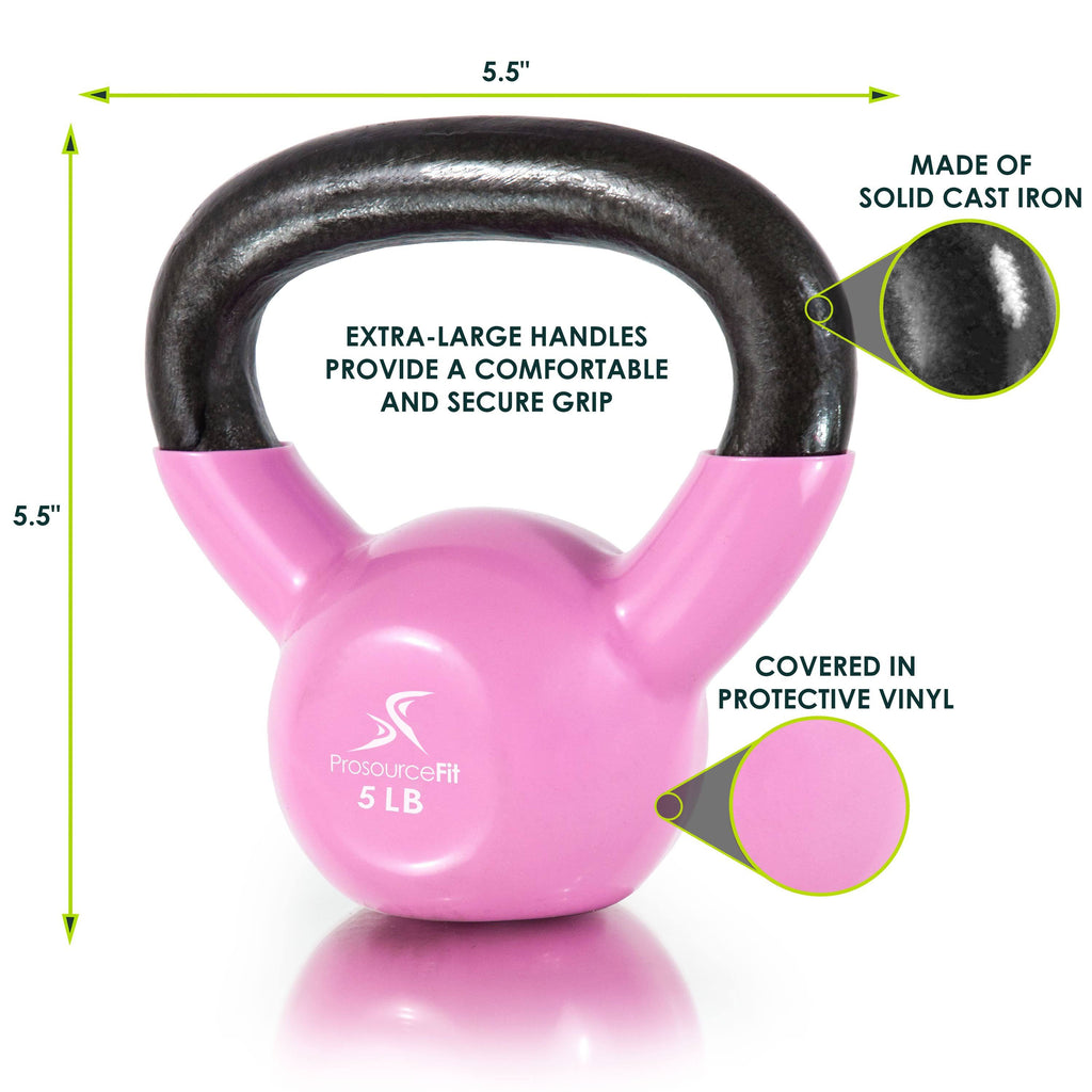 40 lb Vinyl Coated Cast Iron Kettlebells V80843