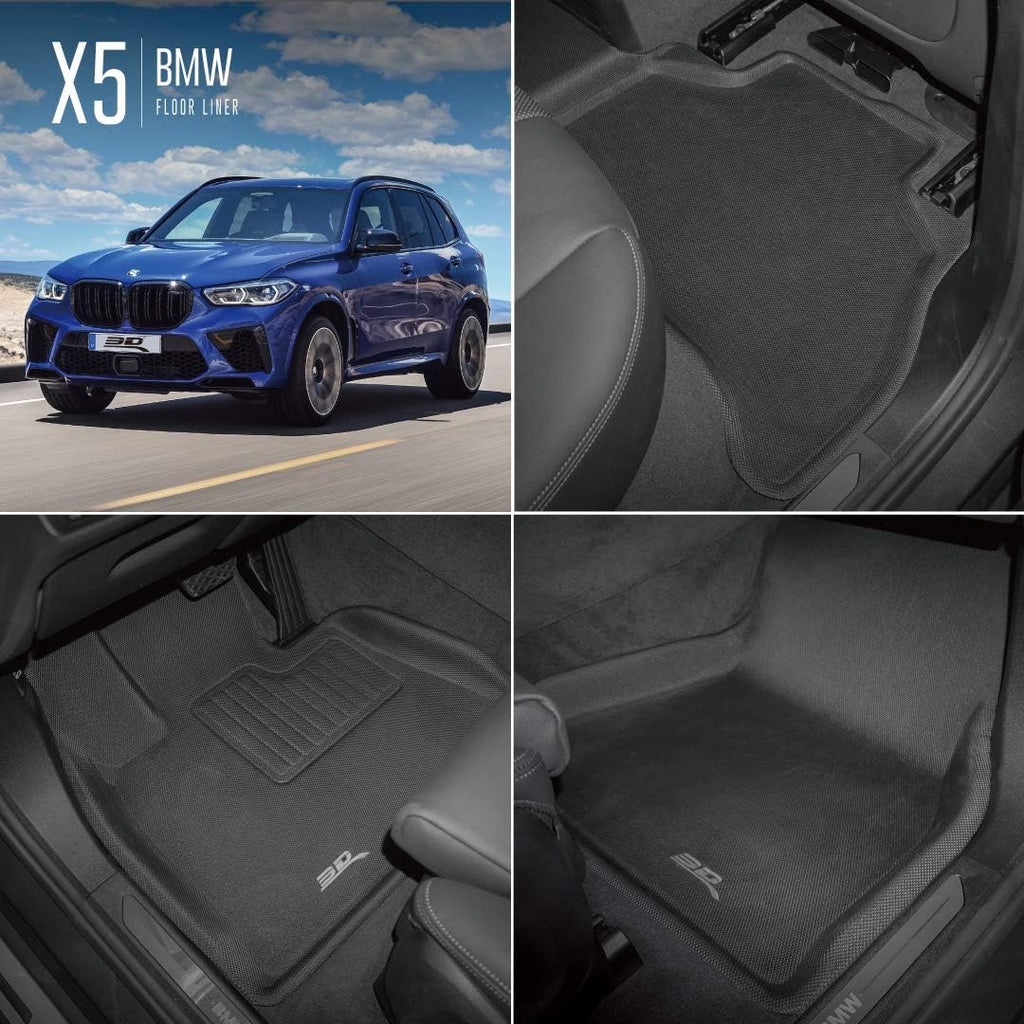 All-Weather Floor Mats Custom Fit Car Floor Liners Black K464391