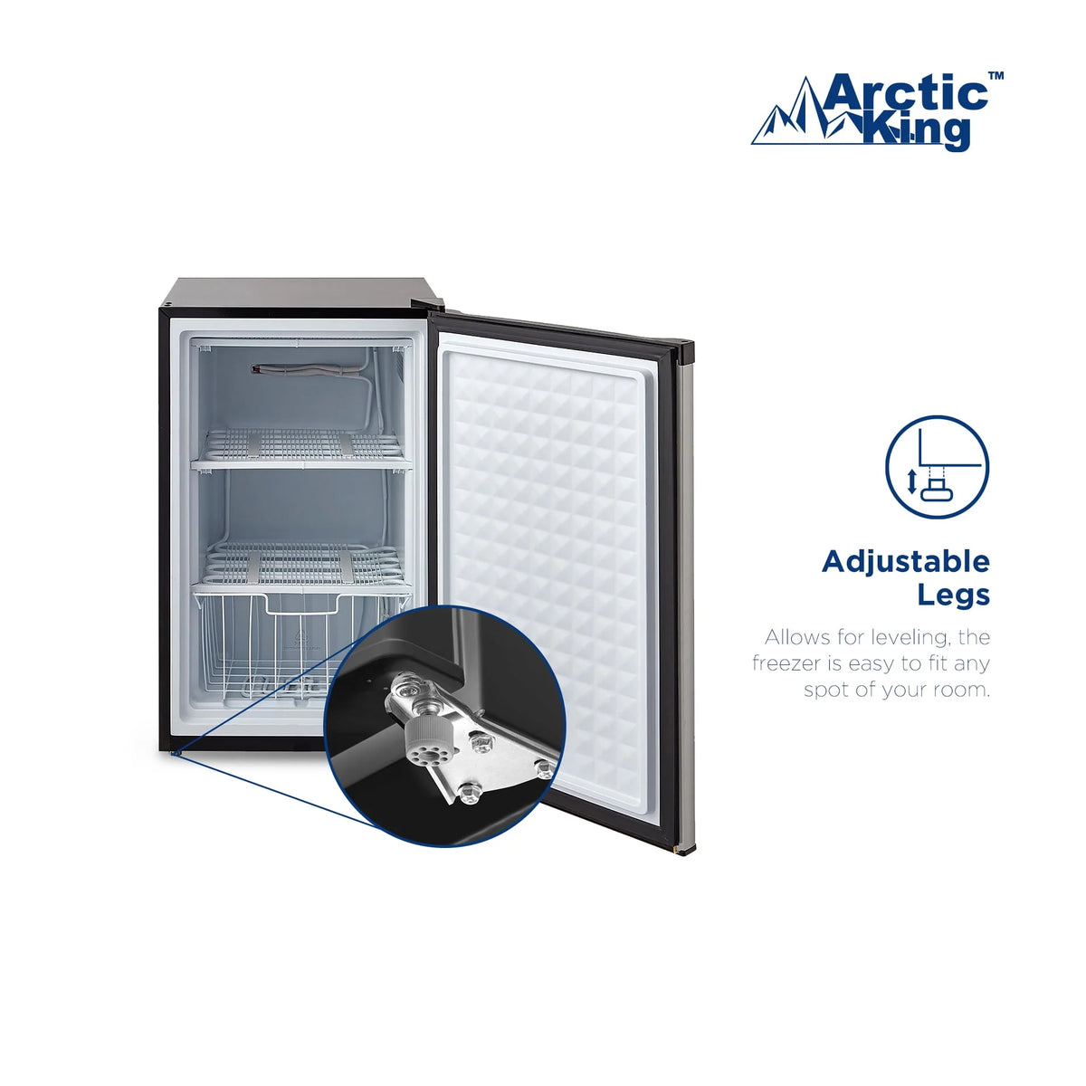 3.0 Cu ft Upright Freezer White N1775
