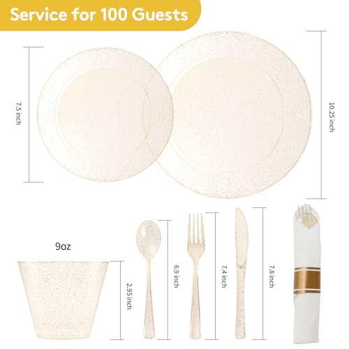 350 Piece Silver Plastic Dinnerware Set for 50 Guests K58161