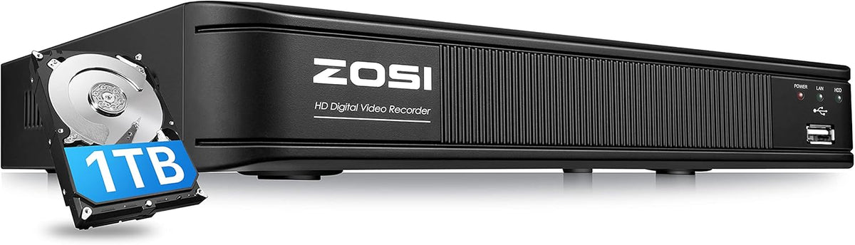 8 Channel 5MP CCTV DVR Recorder with 1TB Hard Drive H27312