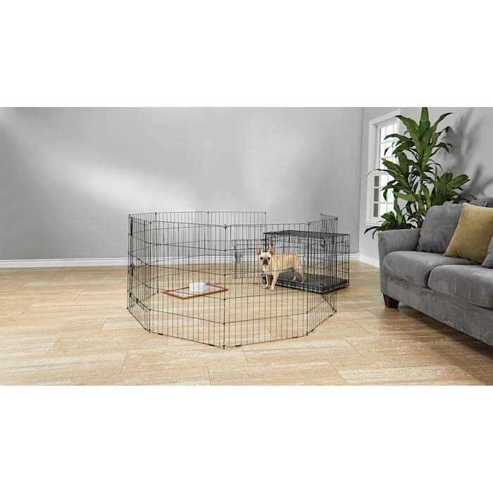 Adjustable Black Exercise Pen for Dogs C546