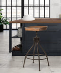 Adjustable Height Metal Swivel Bar Stool G6236