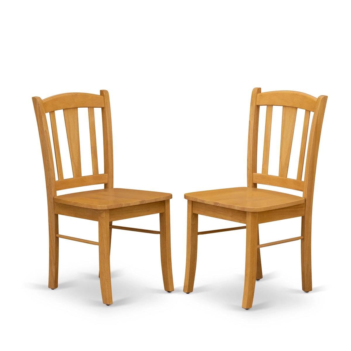 Traditional Wood Dining Set with Round Table in Oak A751