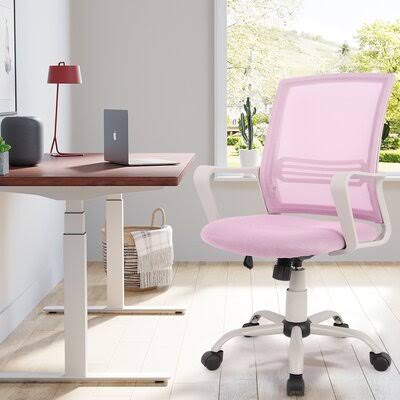 Pink Upholstery Computer Task Chair B6387