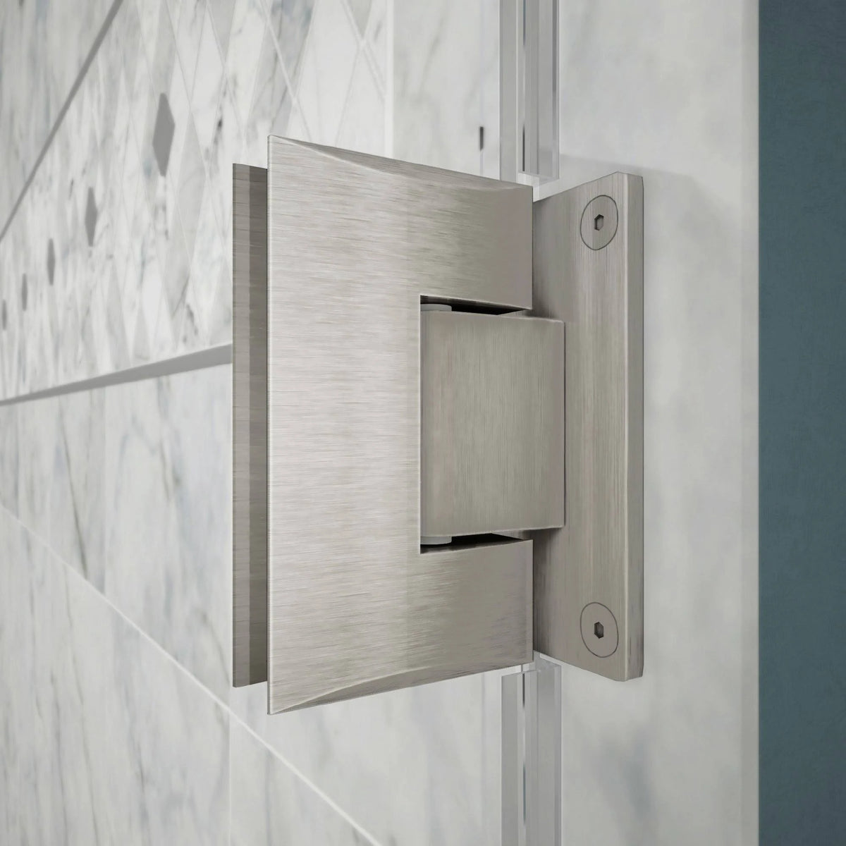 Brushed Nickel Hinged Shower Enclosure L8075