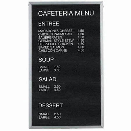 Aluminum Frame Letter Board Message Center V8409