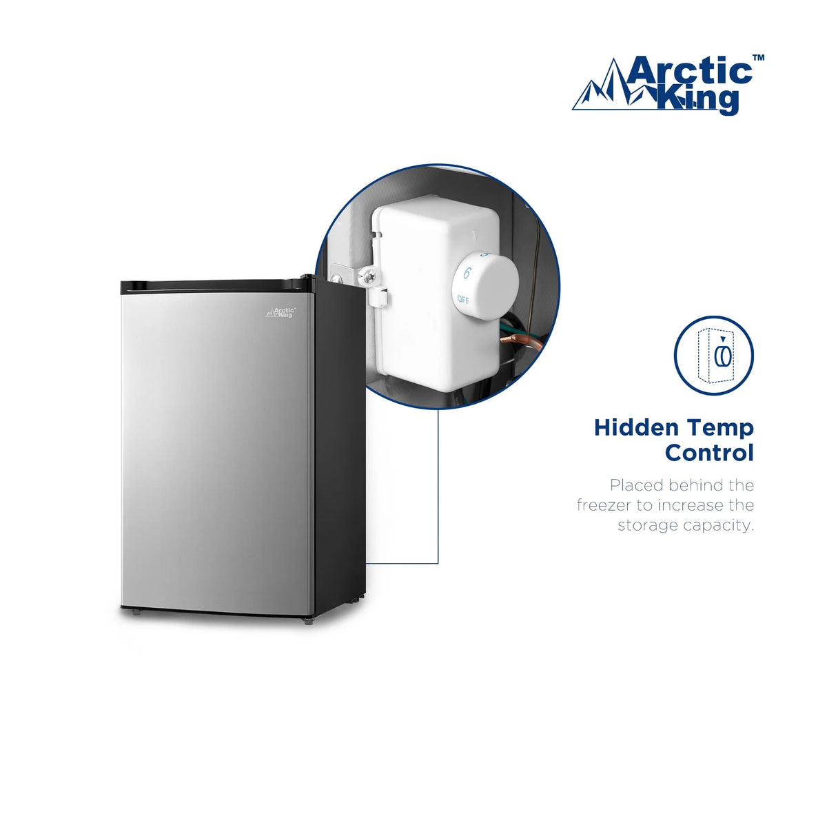 3.0 Cu ft Upright Freezer White N1775