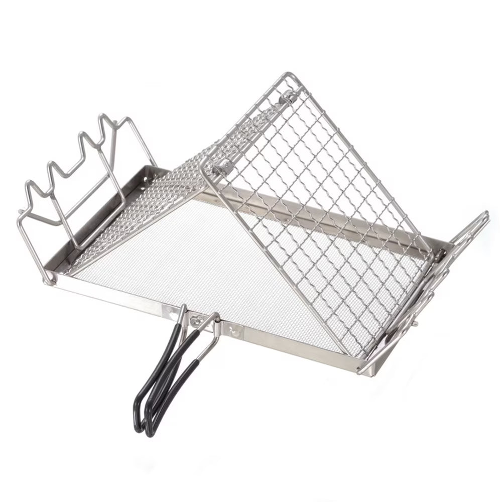 Stainless Steel Folding Camp Stove Toaster Rack S6643