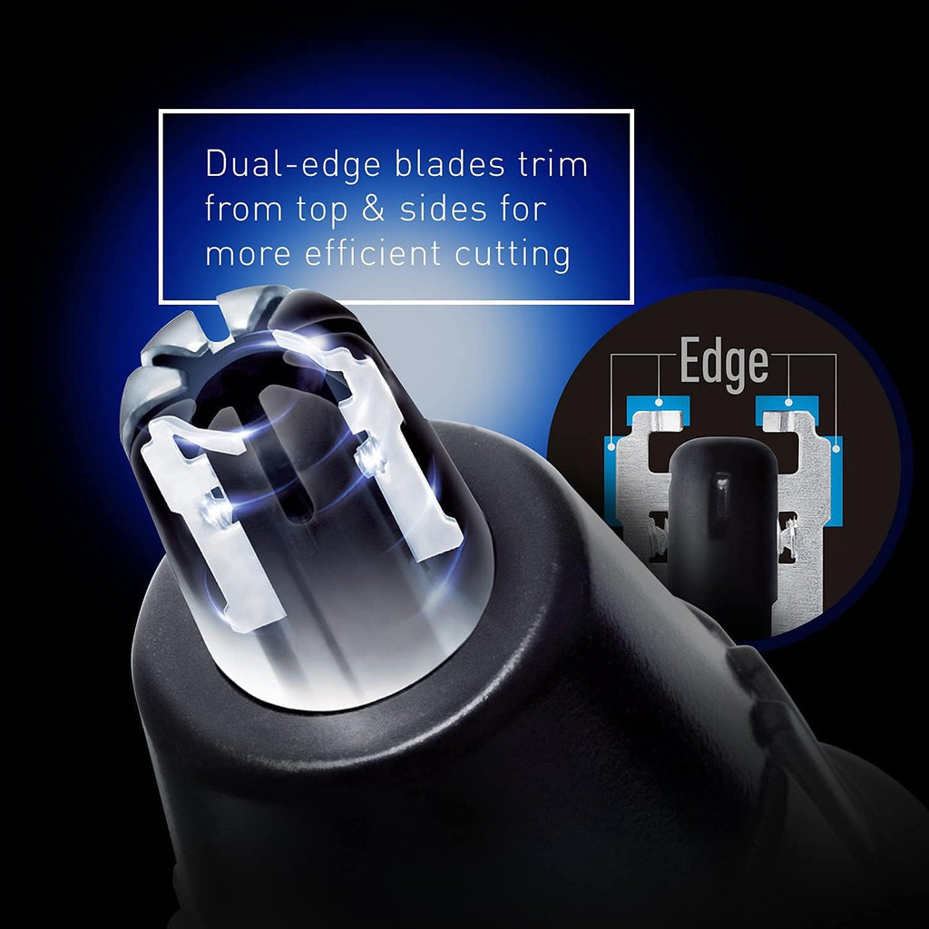 Men's Nose & Ear Hair Trimmer with Vacuum Cleaning System O1828
